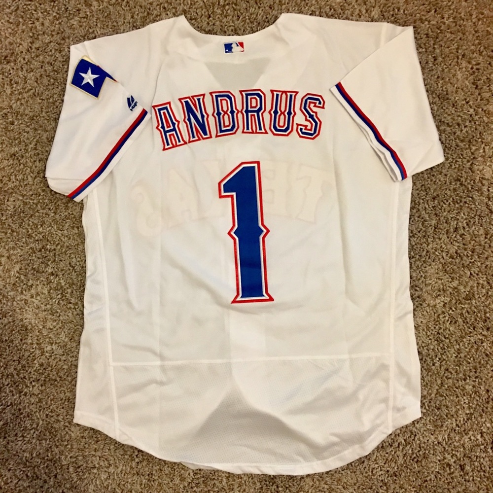 Men’s Rangers Andrus Flex Base Jersey XL XXL